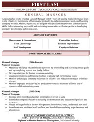 executive resume